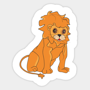 Cute lion Sticker